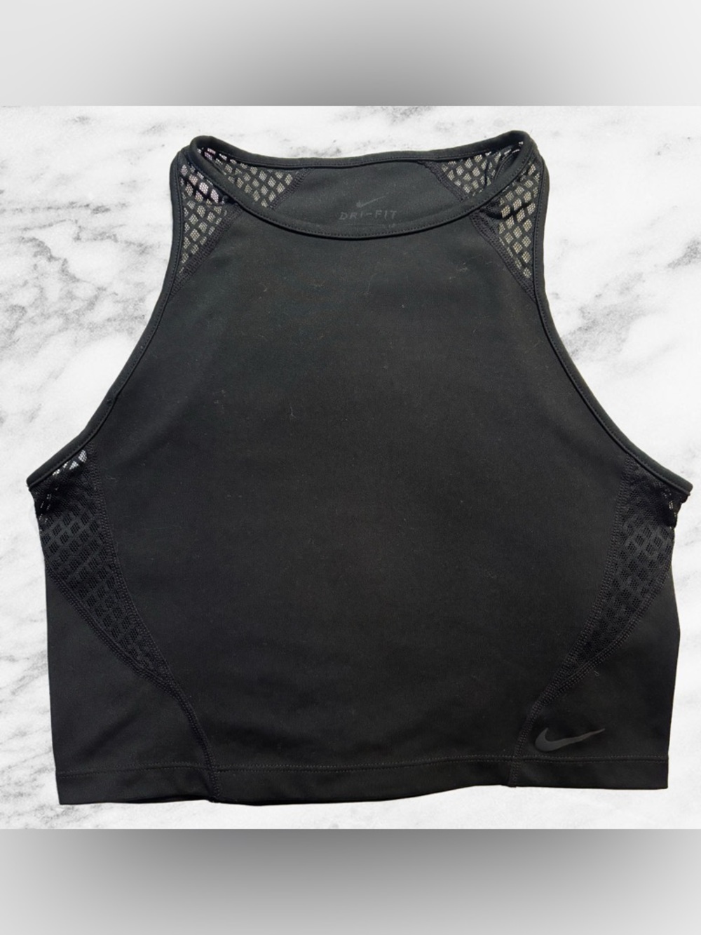 Nike Black Dri-FIT Mesh-Back Training Tank